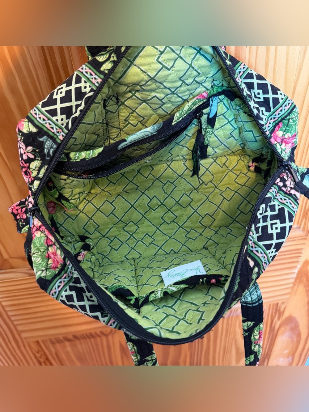 Retired 2007 Vera Bradley Small duffel Botanica print. - Picture 9 of 10